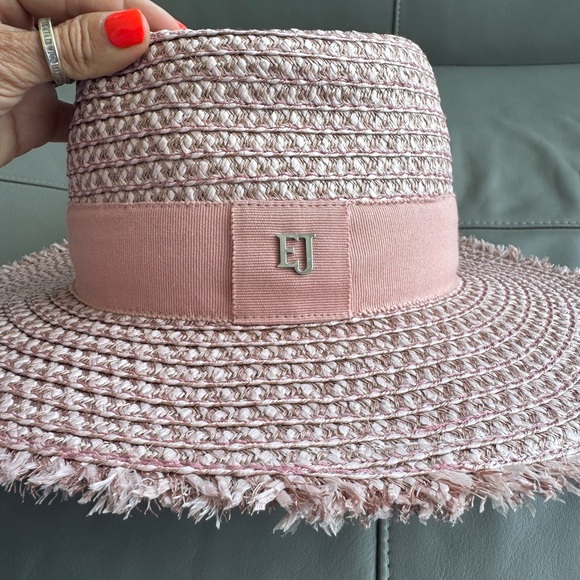 Eric Javits Look Again Packable Fedora Hard to find color - SOFT PINK - Picture 4 of 8